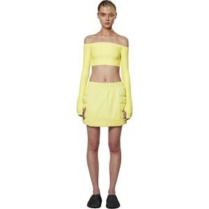 #204 NWT- RAINS Loop W Mini Skirt Straw Puffer Sz: XS & M RET$170 GET THE SET!!